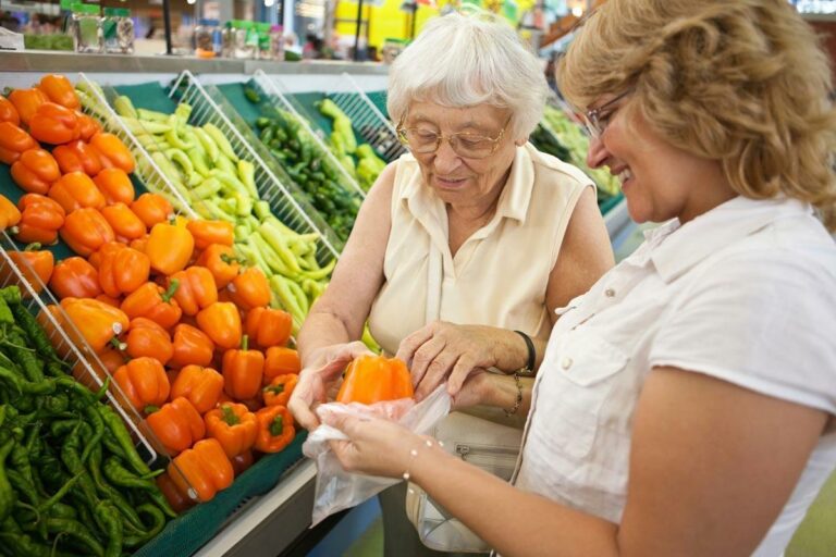 Senior Grocery Shopping in Azle, TX